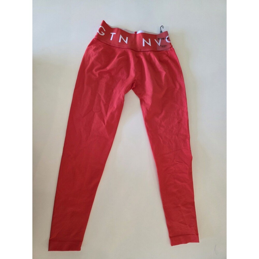 NWT NVGTN M Medium Sport Seamless Leggings Scarlet Red Compression Pants